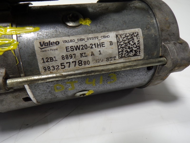 Recambio de motor arranque para opel grandland x 1.5 cdti dpf referencia OEM IAM  9832577880 