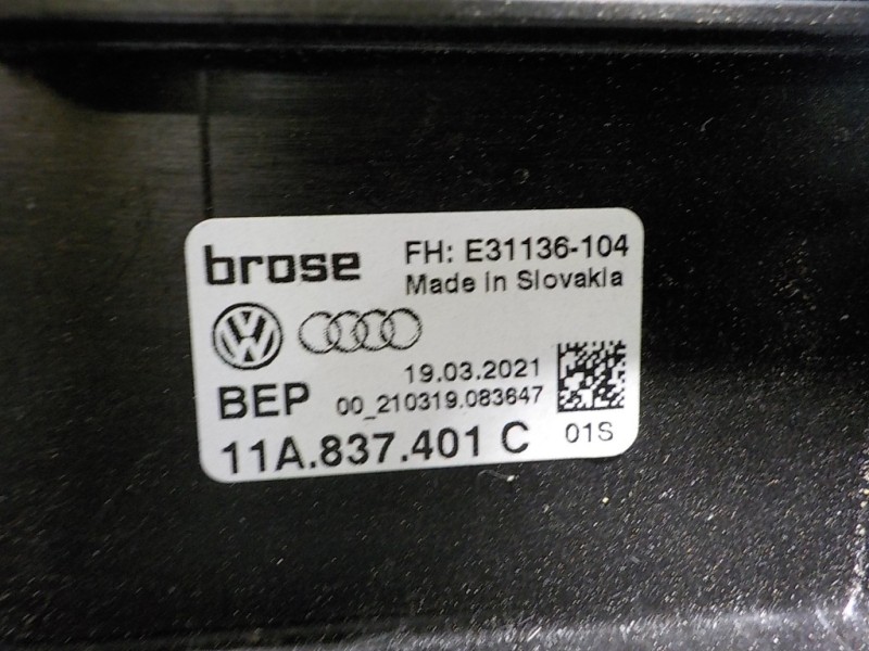 Recambio de elevalunas delantero izquierdo para audi q4 e-tron aq4e f4bac3 referencia OEM IAM 11A837461C 11A837401C 002103190836