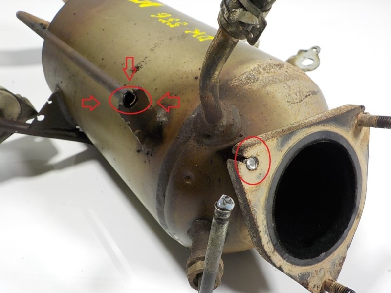 Recambio de filtro de particulas para volkswagen touareg (7l6) 3.0 v6 tdi dpf referencia OEM IAM 7L6254401HX FD1047 