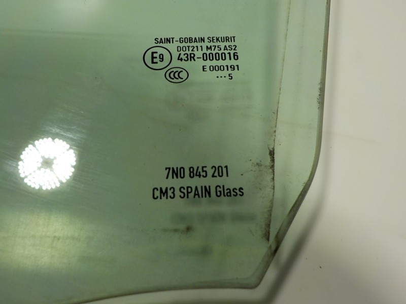 Recambio de cristal puerta delantero izquierdo para seat alhambra (710) reference referencia OEM IAM 7N0845201 7N0845201 