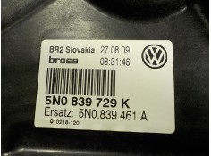 Recambio de elevalunas trasero izquierdo para volkswagen tiguan (5n1) 2.0 tdi referencia OEM IAM 5N0839461A 5N0839729K  2