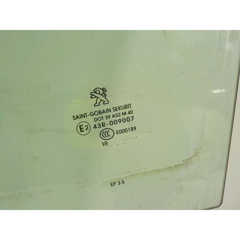 Recambio de cristal puerta delantero izquierdo para peugeot 2008 (--.2013) 1.6 blue-hdi fap referencia OEM IAM 9873360780  