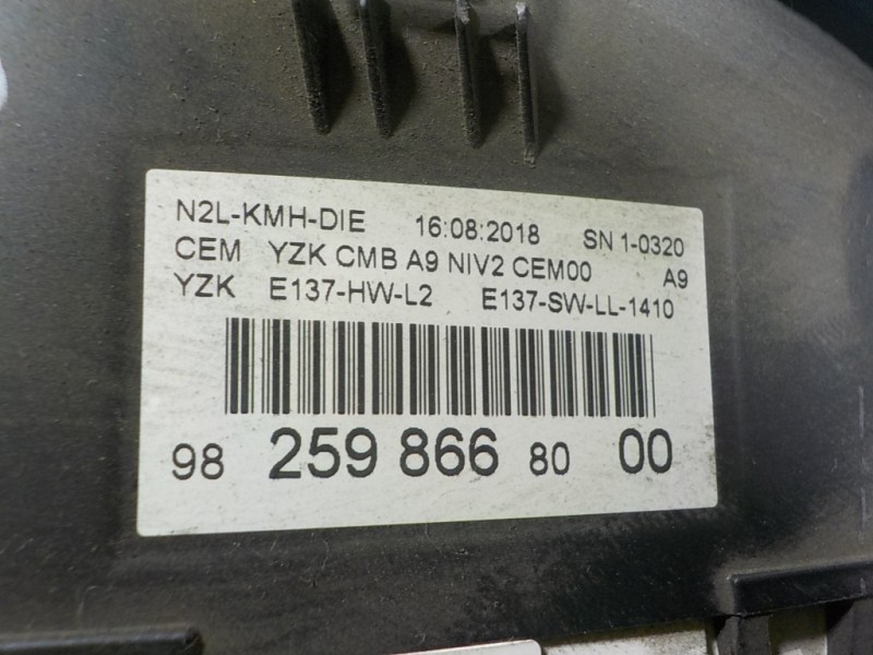 Recambio de cuadro instrumentos para peugeot 2008 (--.2013) 1.6 blue-hdi fap referencia OEM IAM 9825986680 982598668000 