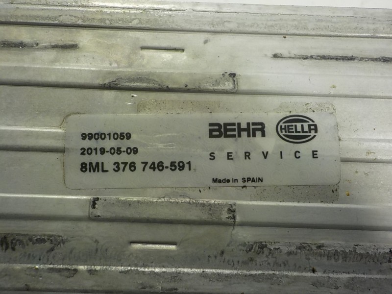 Recambio de intercooler para peugeot 5008 2.0 16v hdi fap cat (rhh / dw10cted4) referencia OEM IAM 0384P3 8ML376746591 