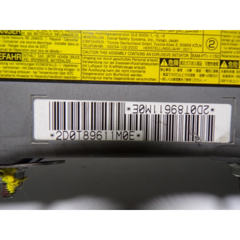 Recambio de airbag lateral delantero derecho para lexus ct 1.8 16v cat (híbrido) referencia OEM IAM 7399076010C0 2D0T89611M0E 