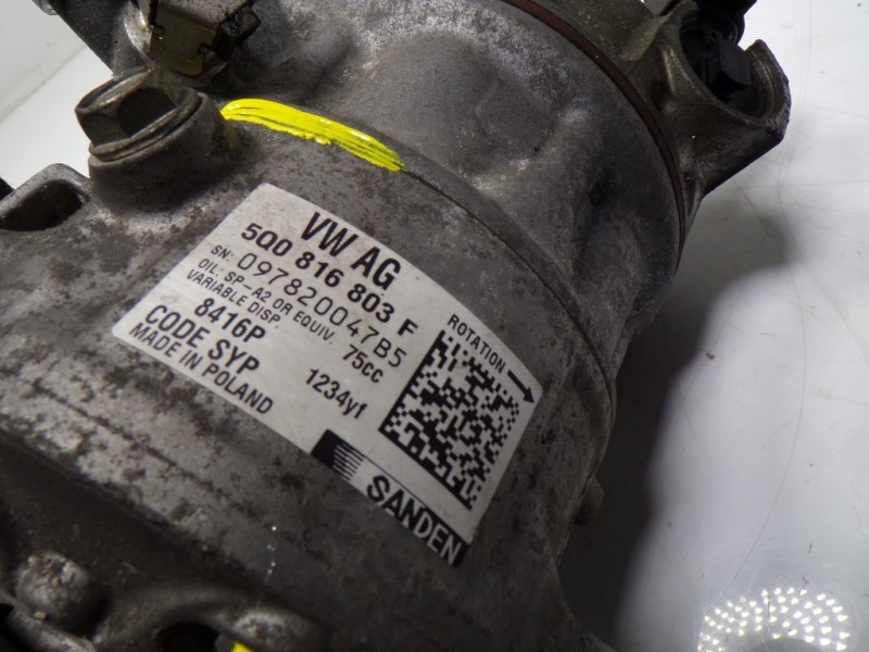 Recambio de compresor aire acondicionado para seat ibiza (kj1) 1.0 tsi referencia OEM IAM 5Q0816803F 5Q0816803F 