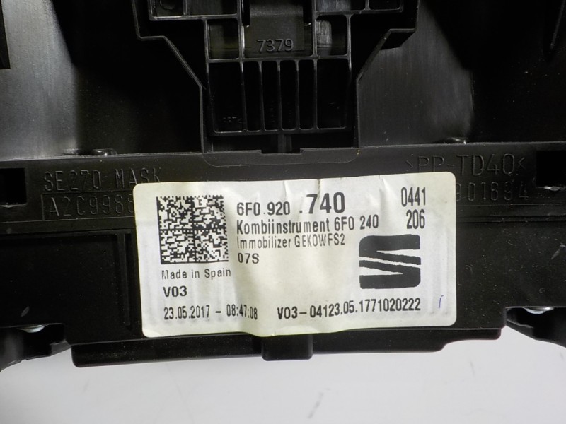 Recambio de cuadro instrumentos para seat ibiza (kj1) 1.0 tsi referencia OEM IAM 6F0920740 6F0920740 
