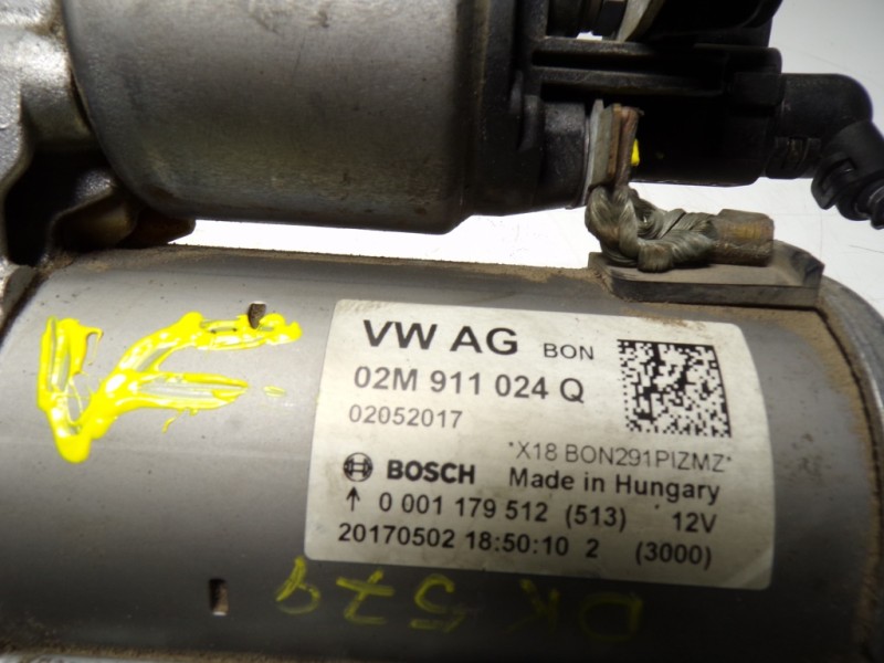 Recambio de motor arranque para seat ibiza (kj1) 1.0 tsi referencia OEM IAM 02M911024J 02M911024Q 