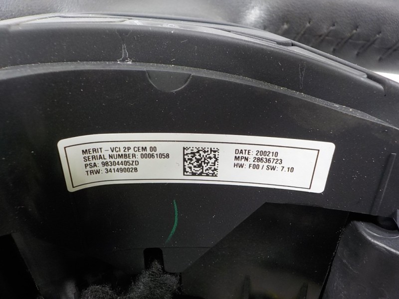 Recambio de volante para citroën c4 cactus 1.5 blue-hdi fap referencia OEM IAM 98303131ZD 98304405ZD 