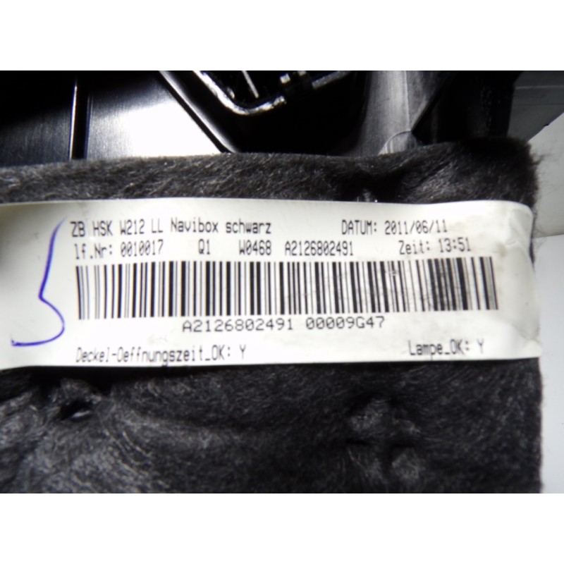 Recambio de guantera para mercedes-benz clase e (w212) lim. 2.1 cdi cat referencia OEM IAM A21268010989G47 A2126802491 