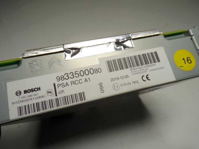 Recambio de sistema audio / radio cd para opel corsa f 1.2 referencia OEM IAM  9833500080 