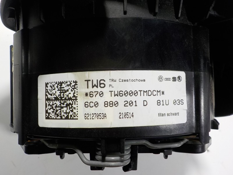 Recambio de airbag delantero izquierdo para volkswagen polo (6c1) 1.4 tdi referencia OEM IAM 6C0880201D81U 6C0880201D 