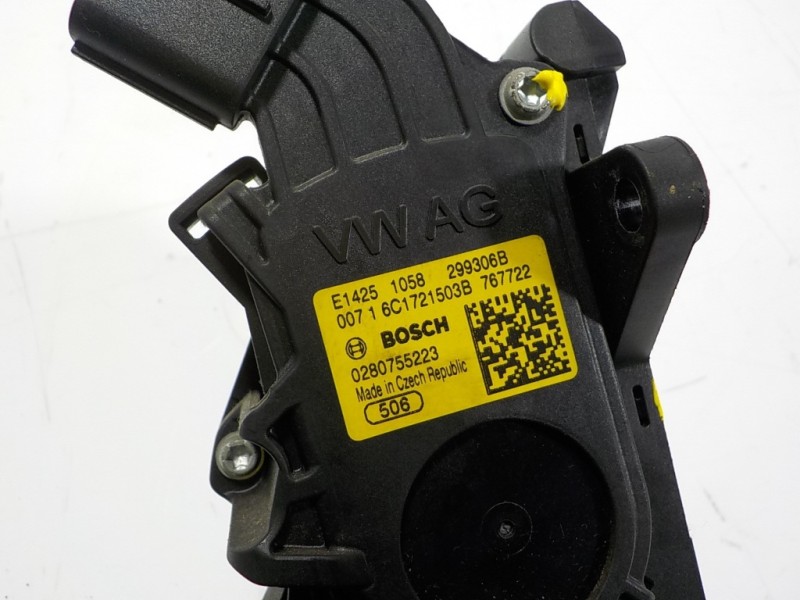 Recambio de potenciometro pedal para volkswagen polo (6c1) 1.4 tdi referencia OEM IAM 6C1721503B 6C1721503B 
