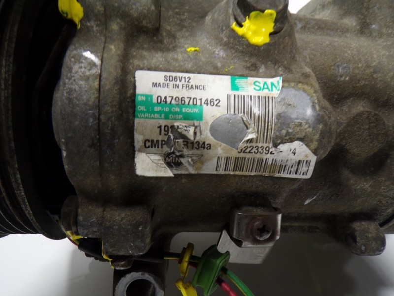 Recambio de compresor aire acondicionado para mini mini (r56) one referencia OEM IAM  04796701462 