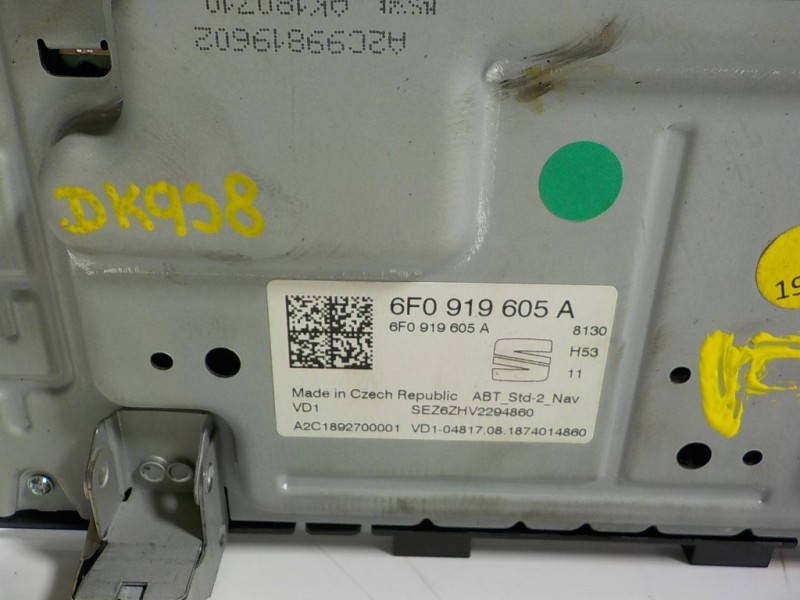 Recambio de sistema navegacion gps para seat arona 1.0 tsi referencia OEM IAM 6F0919605A 6F0919605A 