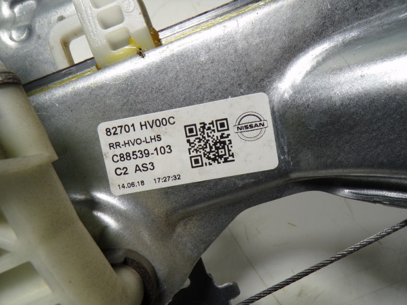 Recambio de elevalunas trasero izquierdo para nissan qashqai (j11) 1.2 16v cat referencia OEM IAM 82301HV00A 82701HV00C 