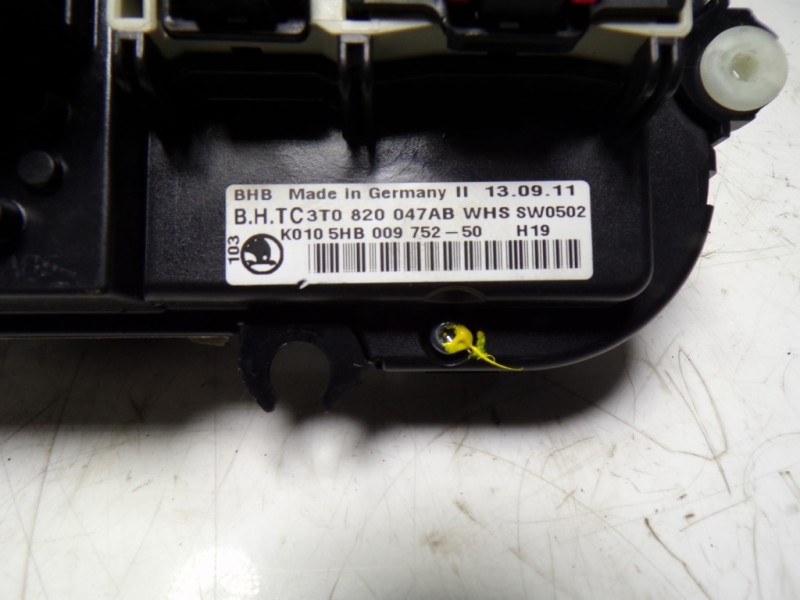Recambio de mando calefaccion / aire acondicionado para skoda yeti 1.2 tsi referencia OEM IAM 3T0820047ABWHS 3T0820047AB 