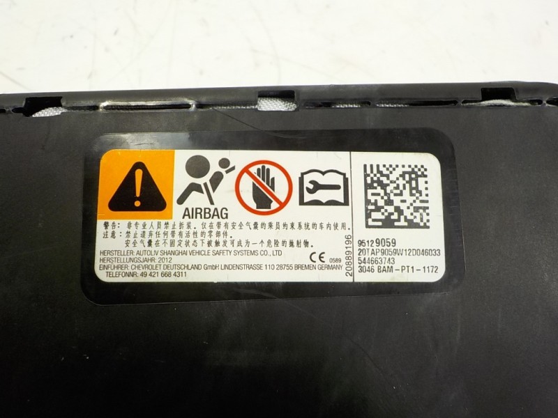 Recambio de airbag lateral delantero derecho para opel mokka 1.7 16v cdti referencia OEM IAM 95327395 95129095 