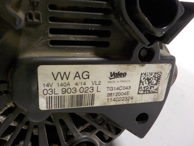 Recambio de alternador para seat leon (5f1) 1.6 tdi referencia OEM IAM 03L903023J 03L903023L 