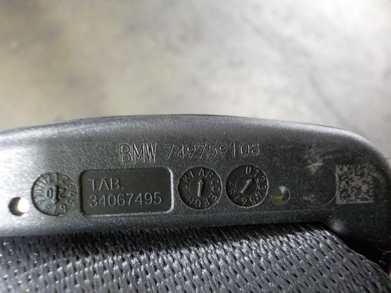 Recambio de cinturon seguridad trasero izquierdo para bmw serie x5 (g05) xdrive 30d referencia OEM IAM 72117497591 749759108 