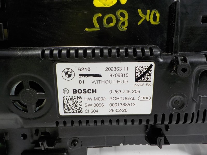 Recambio de cuadro instrumentos para bmw serie x5 (g05) xdrive 30d referencia OEM IAM 62105A54CC1 621020236311 