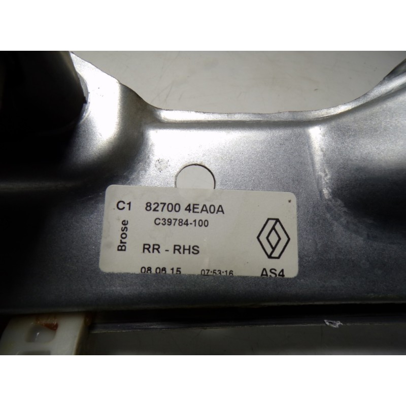 Recambio de elevalunas trasero derecho para renault kadjar 1.6 dci diesel fap energy referencia OEM IAM 827004EA0A 827004EA0A 