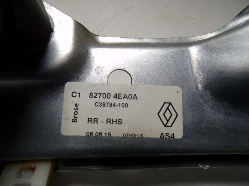 Recambio de elevalunas trasero derecho para renault kadjar 1.6 dci diesel fap energy referencia OEM IAM 827004EA0A 827004EA0A 