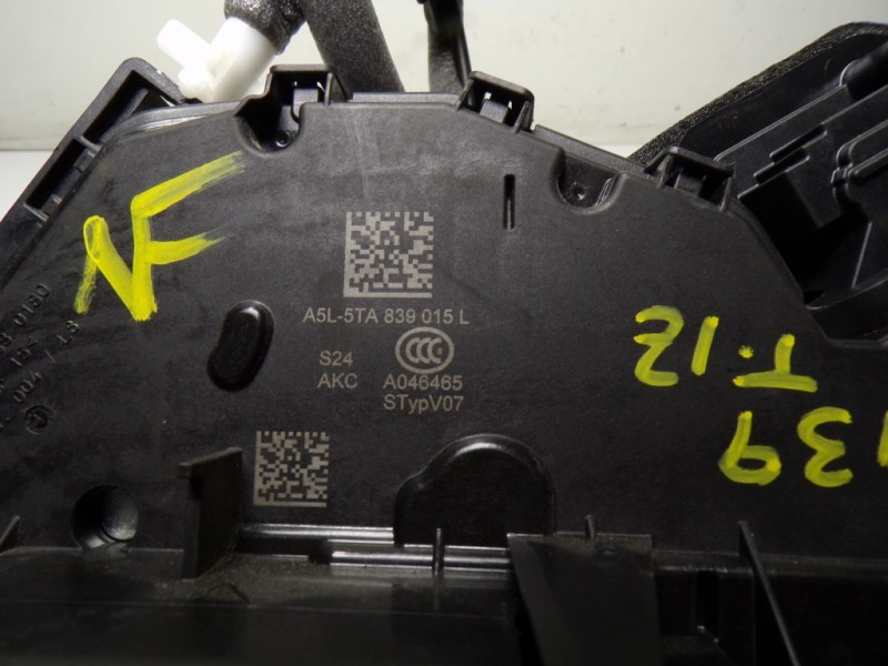 Recambio de cerradura puerta trasera izquierda para volkswagen touran (5t1) 2.0 tdi referencia OEM IAM 5TA839015L 5TA839015L 
