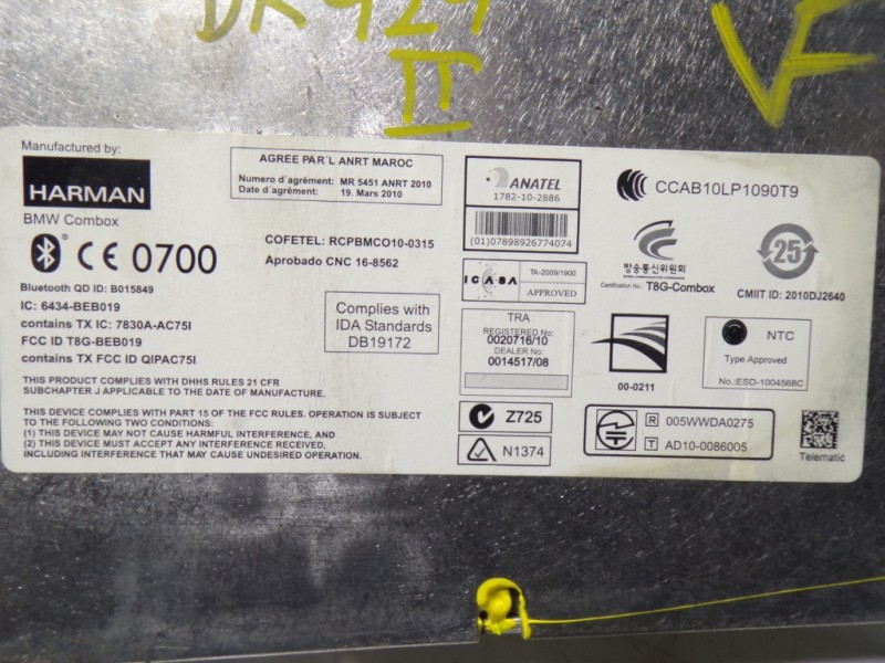 Recambio de modulo electronico para bmw serie 4 cabrio (f33) 2.0 turbodiesel referencia OEM IAM 84109257152 925715201 