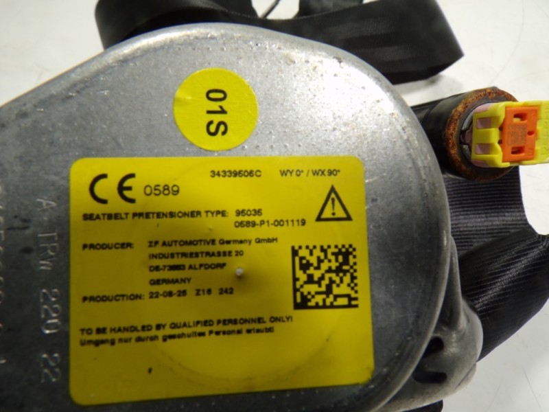 Recambio de cinturon seguridad trasero izquierdo para seat leon sportstourer (kl8) xcellence referencia OEM IAM 5FE857805CRAA 34