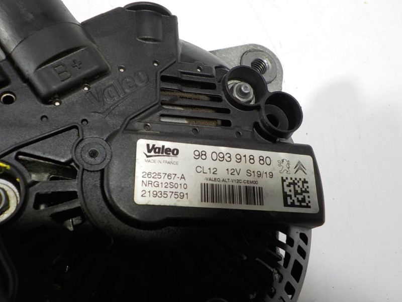 Recambio de alternador para peugeot 2008 (--.2013) 1.6 blue-hdi fap referencia OEM IAM 9809391880 9809391880 