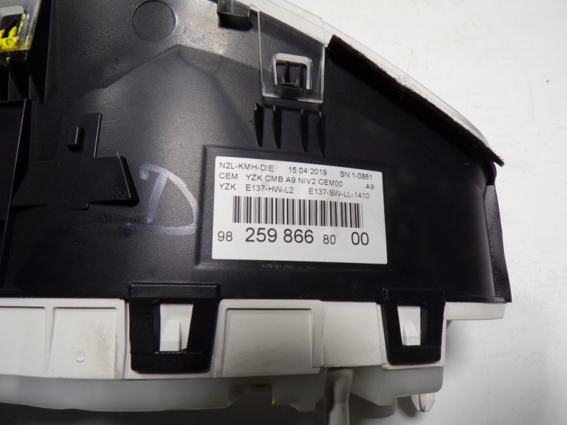 Recambio de cuadro instrumentos para peugeot 2008 (--.2013) 1.6 blue-hdi fap referencia OEM IAM 9825986680 9825986680 