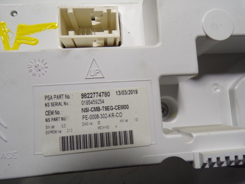 Recambio de cuadro instrumentos para peugeot 308 sw 1.5 blue-hdi fap referencia OEM IAM 9822774780 9822774780 