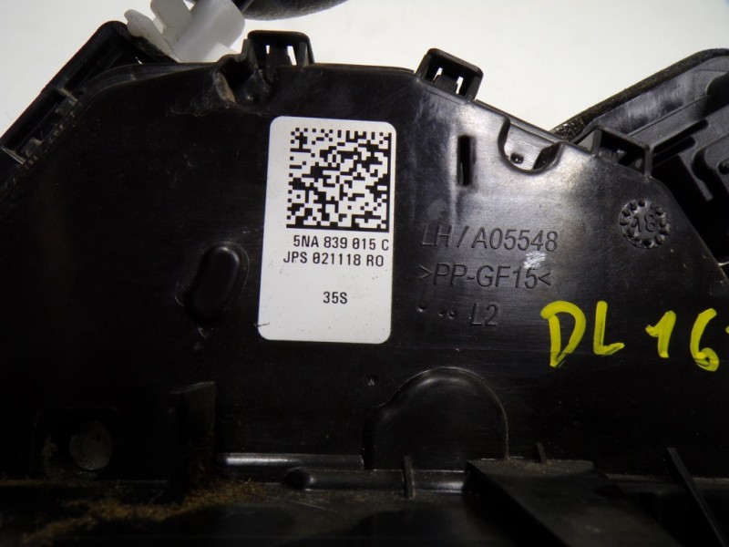 Recambio de cerradura puerta trasera izquierda para volkswagen arteon (3h7) elegance referencia OEM IAM 5NA839015E 5NA839015C 