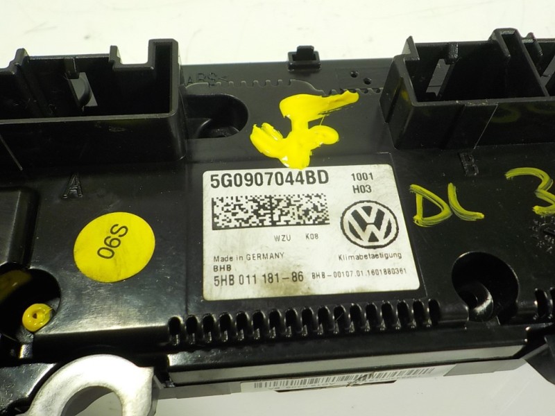 Recambio de mando climatizador para volkswagen golf vii variant 2.0 tdi referencia OEM IAM 5G0907044BDWZU 5G0907044BD 