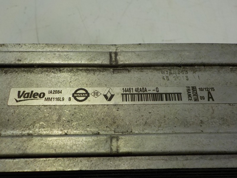 Recambio de intercooler para renault kadjar 1.2 tce energy referencia OEM IAM 144614EA1B 144614EA0A 