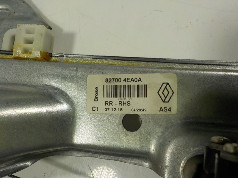 Recambio de elevalunas trasero derecho para renault kadjar 1.2 tce energy referencia OEM IAM 827004EA0A 827004EA0A 