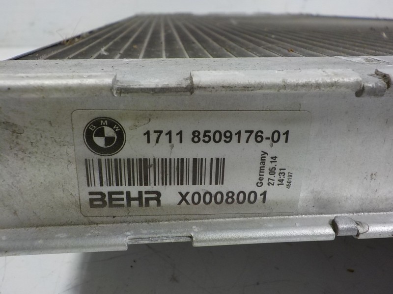 Recambio de radiador agua para bmw serie 5 touring (f11) 520d xdrive referencia OEM IAM 17118509175 1711850917601 