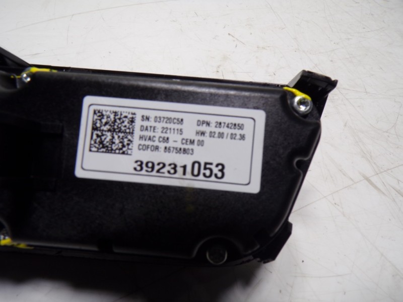Recambio de mando climatizador para opel corsa f electric referencia OEM IAM  39231053 