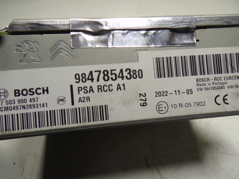 Recambio de sistema audio / radio cd para opel corsa f electric referencia OEM IAM  9847854380 