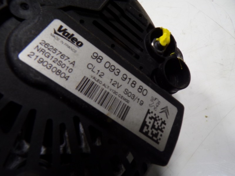 Recambio de alternador para citroën c3 aircross 1.2 12v vti referencia OEM IAM 9809391880 9809391880 