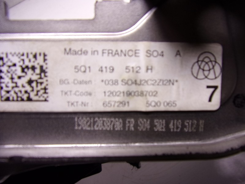 Recambio de columna direccion para audi q2 (gab) 1.6 tdi referencia OEM IAM 5Q1419512H 5Q1419512H 