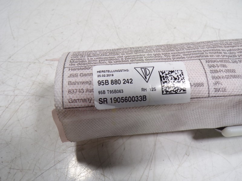 Recambio de airbag lateral delantero derecho para porsche macan (typ ) base referencia OEM IAM 95B880242 95B880242 