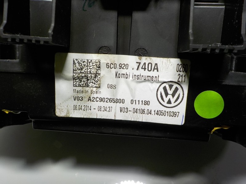 Recambio de cuadro instrumentos para volkswagen polo (6c1) 1.2 tsi referencia OEM IAM 6C0920740A 6C0920740A 