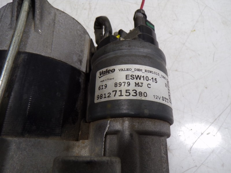 Recambio de motor arranque para peugeot 208 1.2 12v vti referencia OEM IAM 9812715380 9812715380 