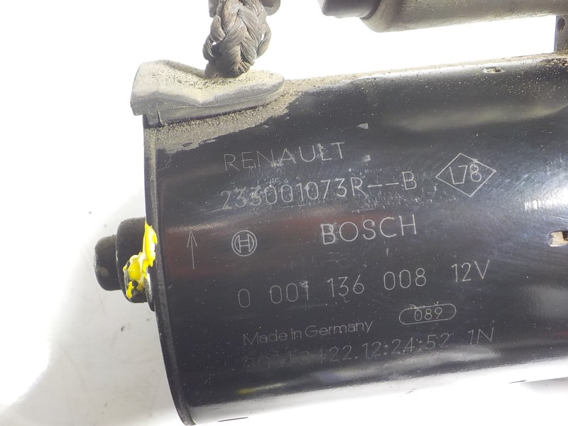 Recambio de motor arranque para renault clio iv 1.5 dci diesel fap referencia OEM IAM  233001073R 