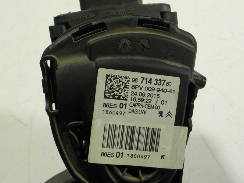 Recambio de potenciometro pedal para citroën c4 cactus 1.6 blue-hdi fap referencia OEM IAM 1601CW 9671433780 