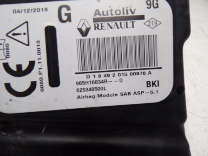 Recambio de airbag lateral delantero izquierdo para renault captur 1.3 tce referencia OEM IAM 985H19236R 985H16834R 