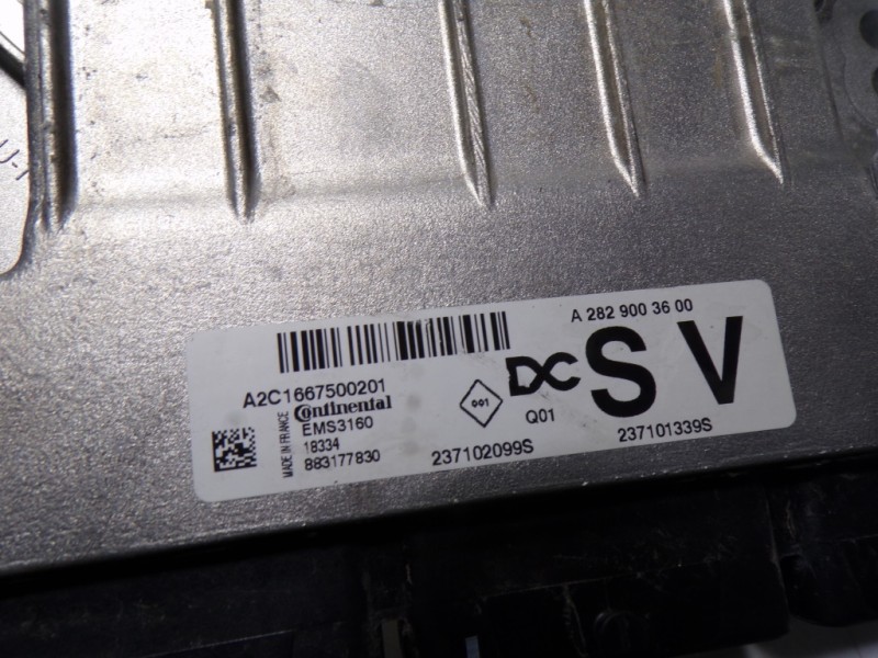 Recambio de centralita motor uce para renault captur 1.3 tce referencia OEM IAM 237102099S A2829003600 