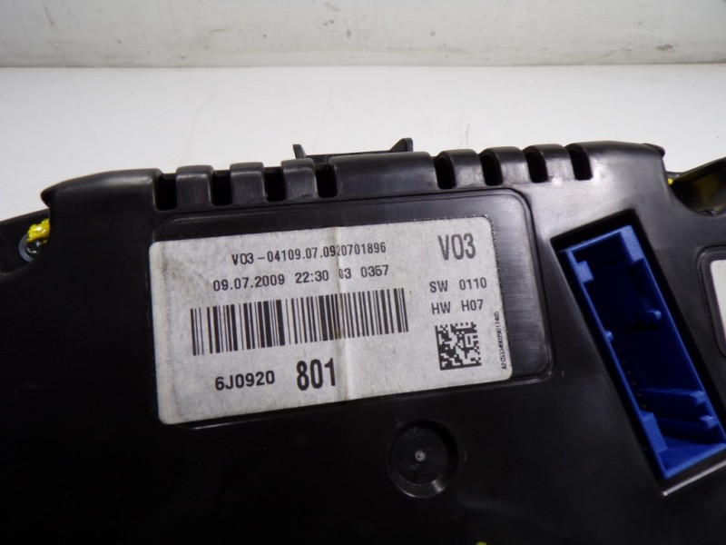 Recambio de cuadro instrumentos para seat ibiza (6j5) 1.4 16v referencia OEM IAM 6J0920801X 6J0920801 